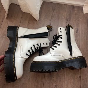 Doc Marten Pascal White Platform Boots